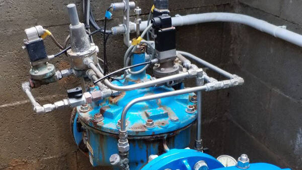 Turbine hydroélectrique en fonctionnement