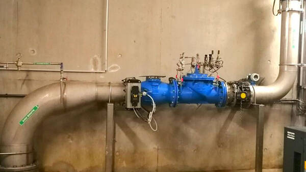 Local technique avec équipement de turbinage